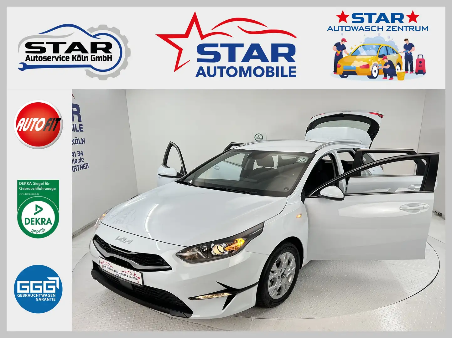 Kia Ceed SW / cee'd SW Cee'd Sportswagon Vision 1.6CDRi Mild-Hybrid 100KW Blanc - 1