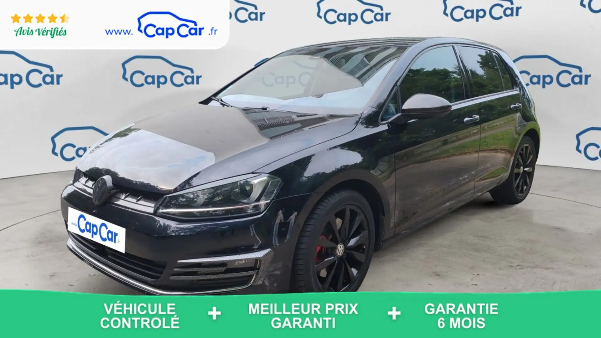 Volkswagen Golf 1.4 TSI 150 DSG7 Carat Zwart - 1