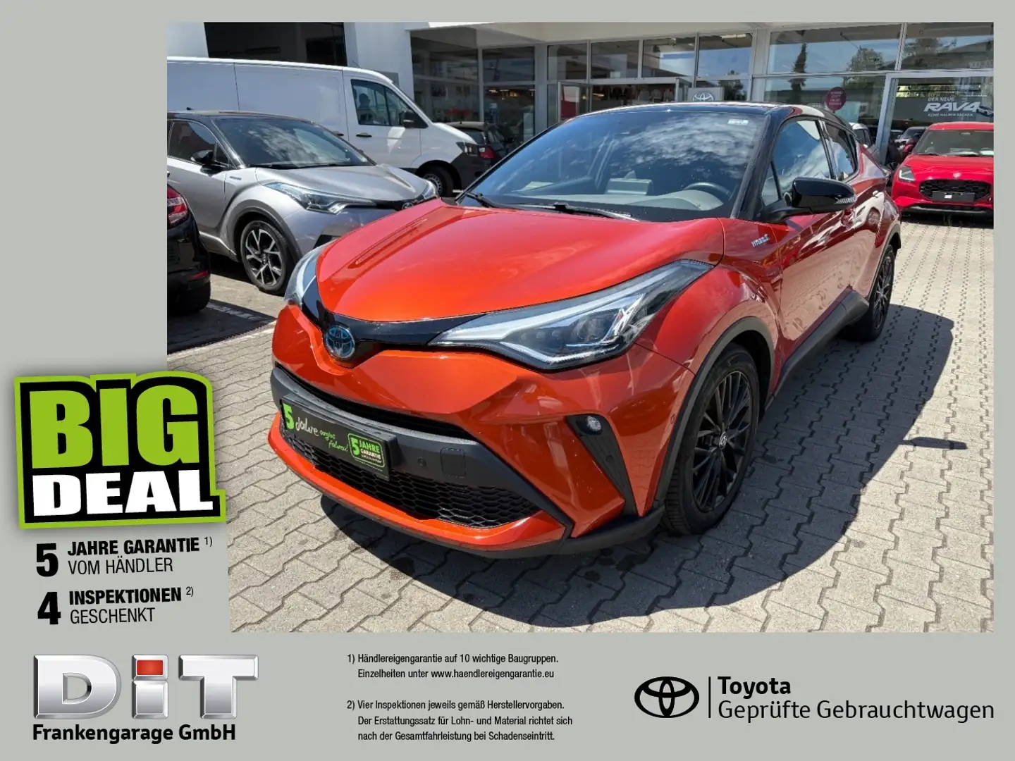 Toyota C-HR 2.0 Hybrid Orange Edition Navi, Kamera, LED Oranje - 1