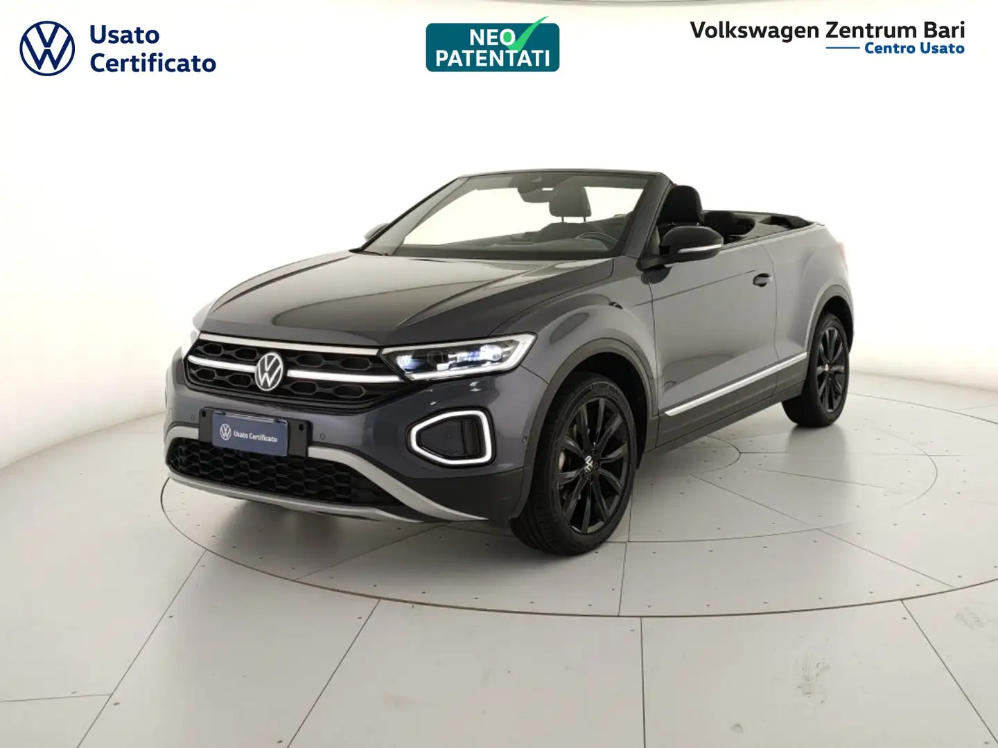 Volkswagen T-Roc cabriolet 1.0 tsi style 110cv Grigio - 1