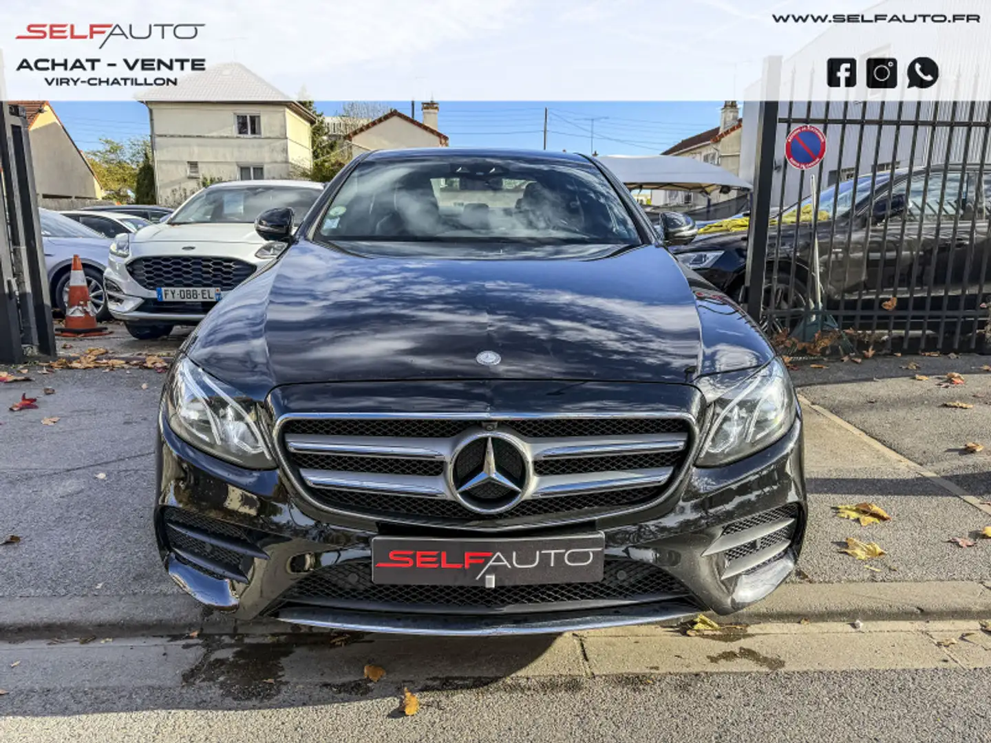 Mercedes-Benz E 220 220 D 194CH SPORTLINE 9G-TRONIC Noir - 2