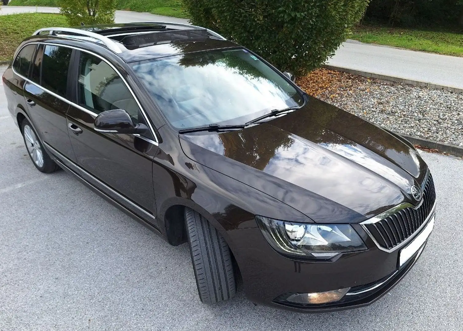 Skoda Superb Superb 2,0 TDI DSG Elegance Business Panorama Braun - 1