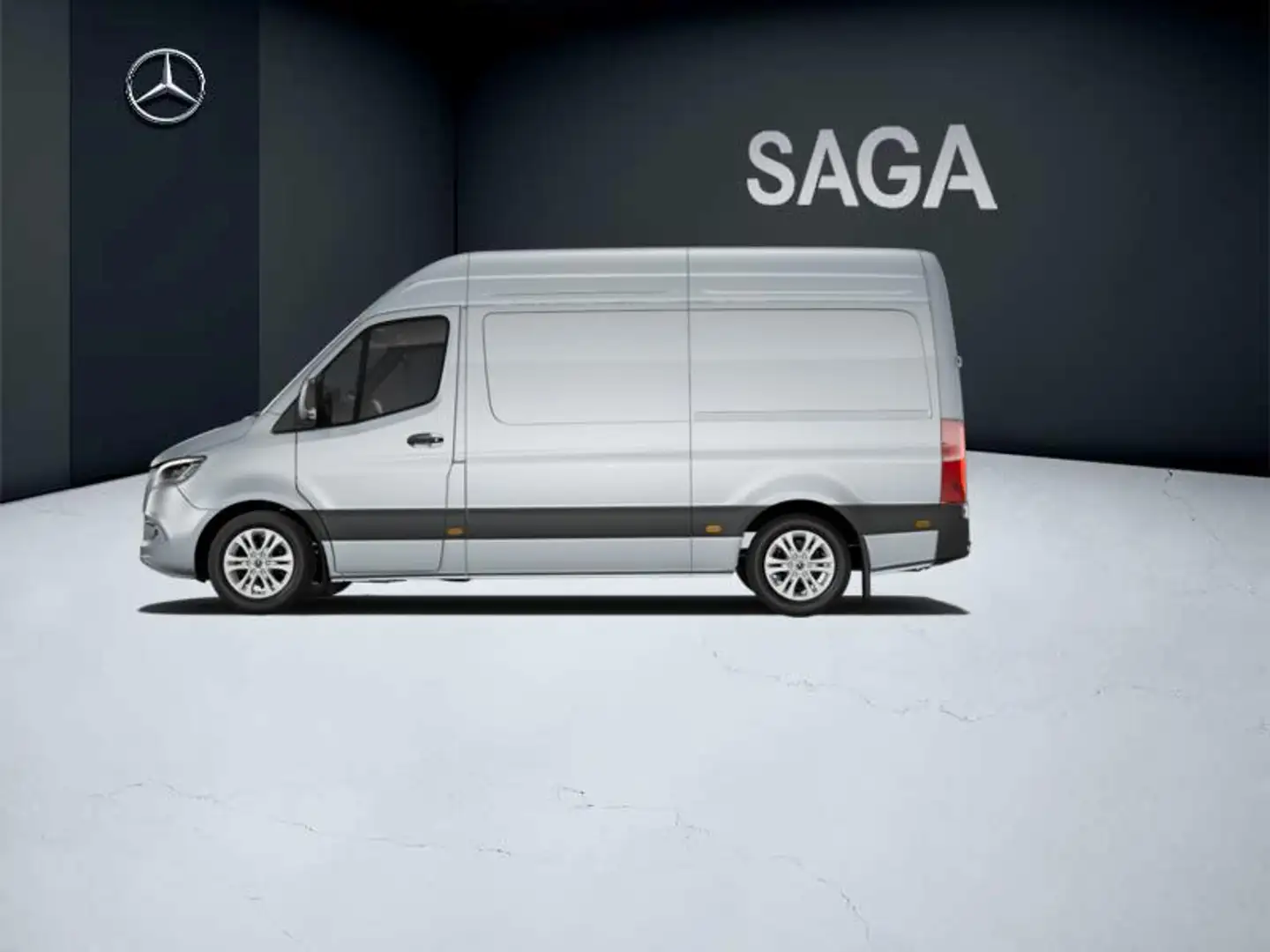 Mercedes-Benz Sprinter 319 CDI Fourgon SELECT Toit sureleve Stan Sprinte Argent - 2