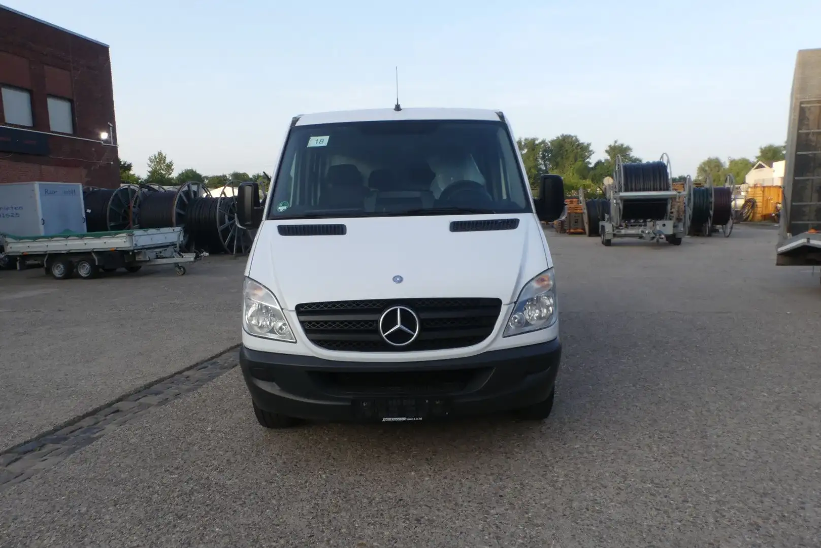 Mercedes-Benz Sprinter 309/311 Maxi Pritsche DoKa6-Sit*AHK* Blanc - 2