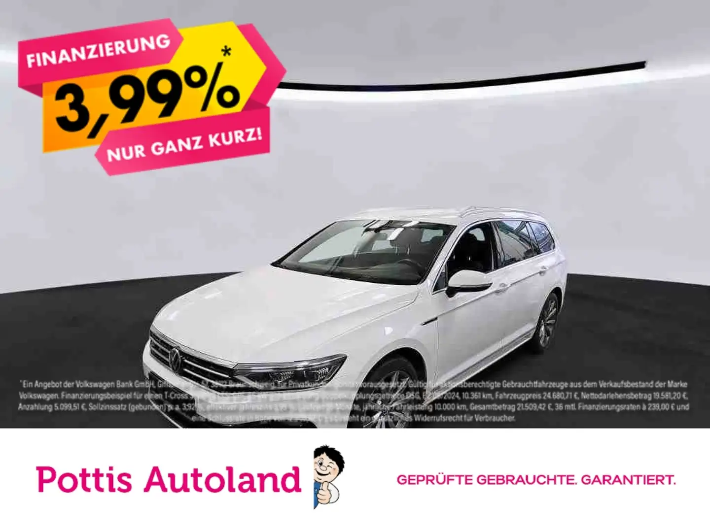 Volkswagen Passat Variant 2.0 TDI DSG 4M R-LINE STDHZG AHK IQ.LIGHT PDC Weiß - 1