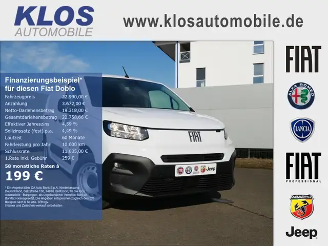 Fiat Doblo CARGO KAWA L2H1 1.5 BLUEHDI 130PS TECHNO HANDSFREE