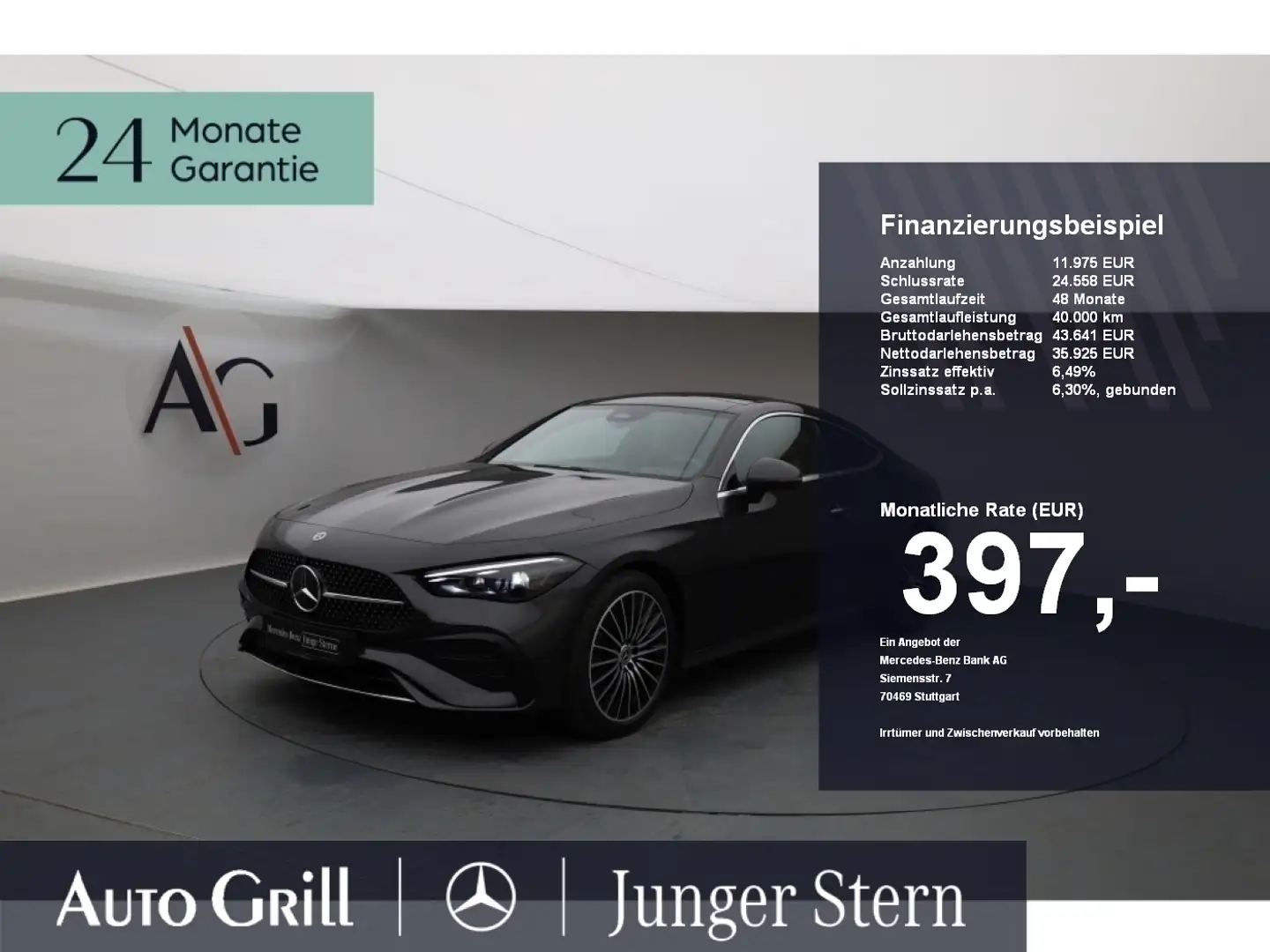 Mercedes-Benz CLE 220 d Coupe AMG Premium Pano Standheizung Grau - 1