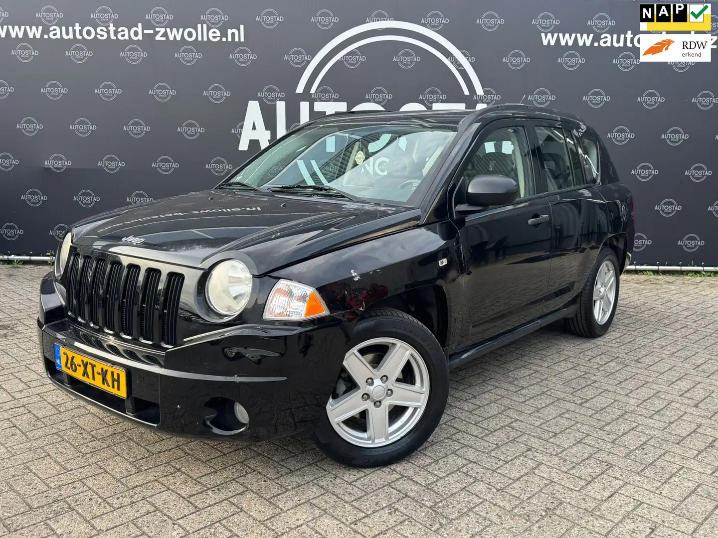 Jeep Compass 2.4 Sport Airco/Cruise/Apk/Nap/Trekhaak Zwart - 1