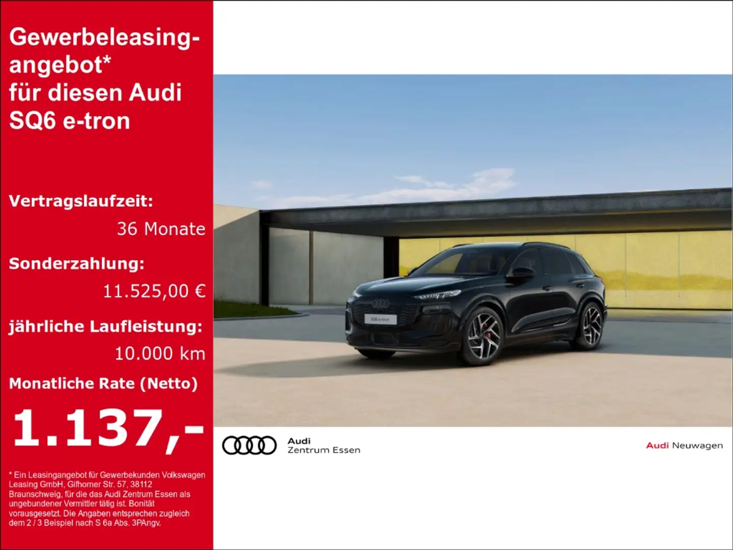 Audi SQ6 SUV E-TRON TECH PRO LED NAVI PANO AHK Negro - 1