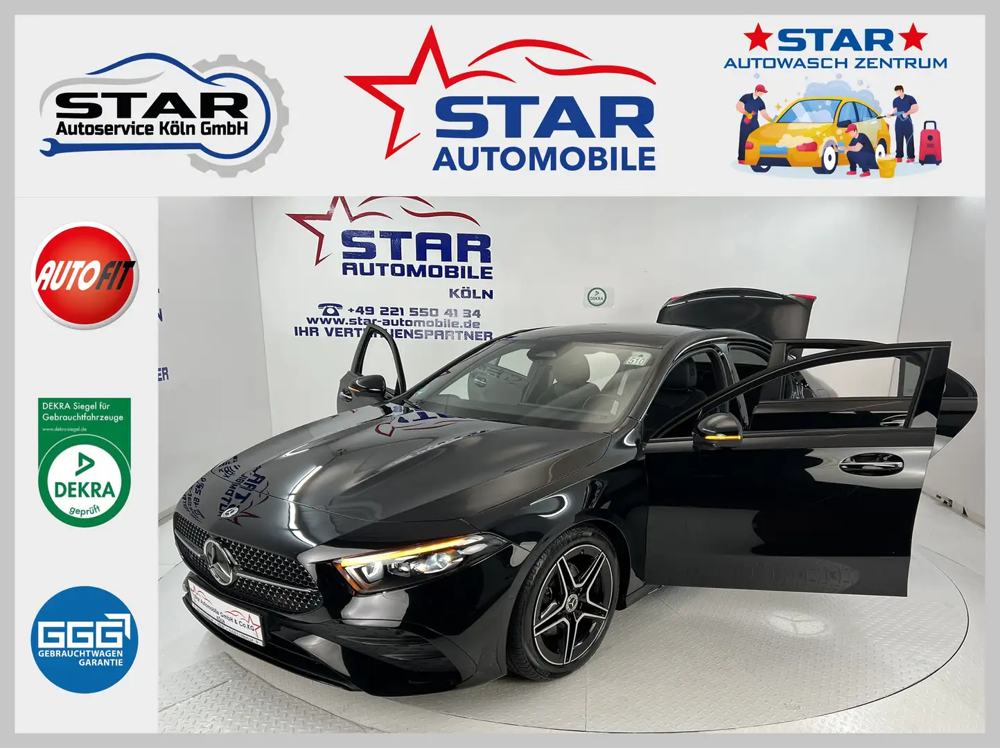 Mercedes-Benz A 200 A 200d DCT AMG Line Premium Plus Special Edition + Schwarz - 1