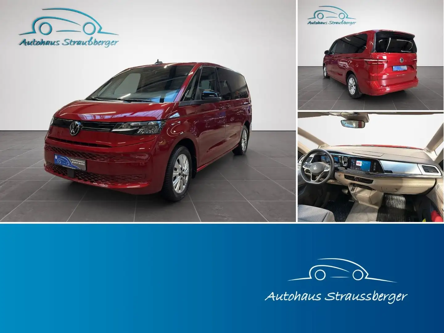 Volkswagen T7 Multivan - Lang LÜ LED SHZ 6 S. 3-ZKlima Temp Rouge - 1