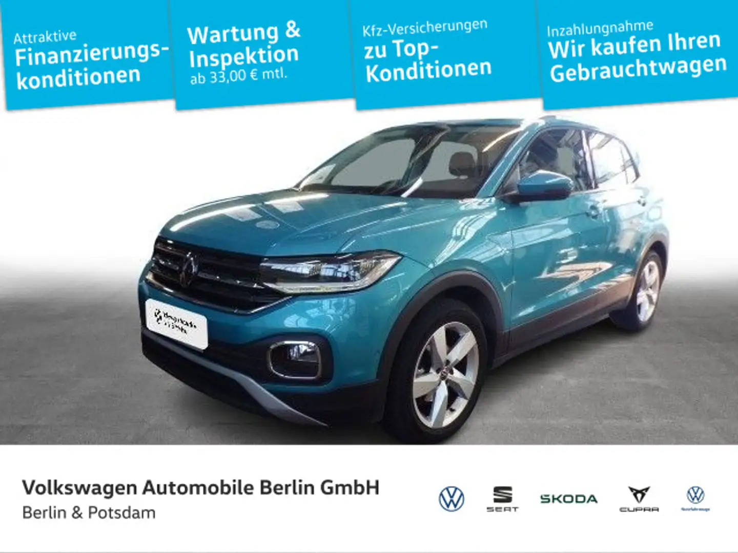 Volkswagen T-Cross 1.5 TSI DSG Style Navi LED ACC Kamera Blau - 1