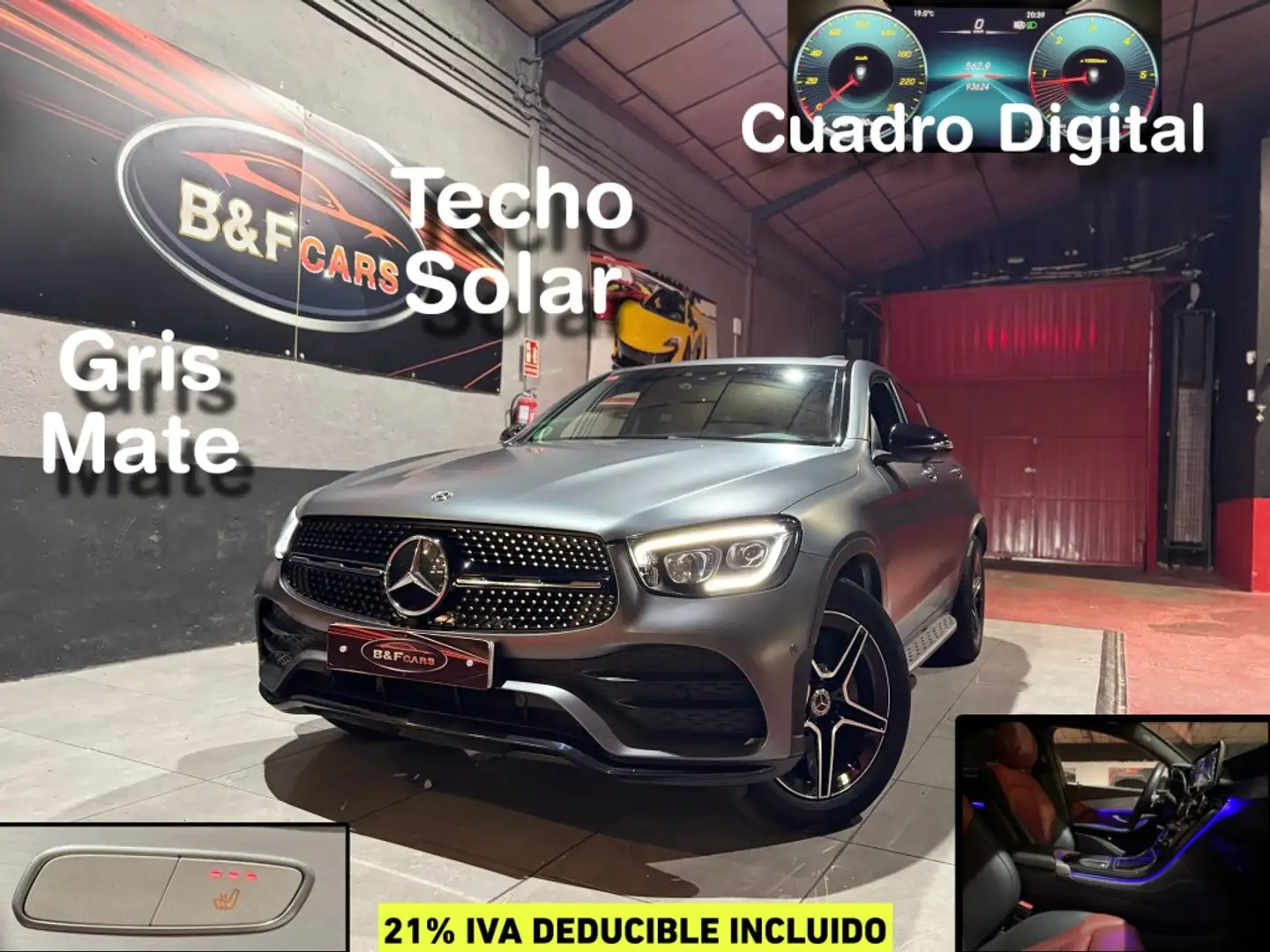 Mercedes-Benz GLC 220 Coupé 220d 4Matic 9G-Tronic Gris - 1