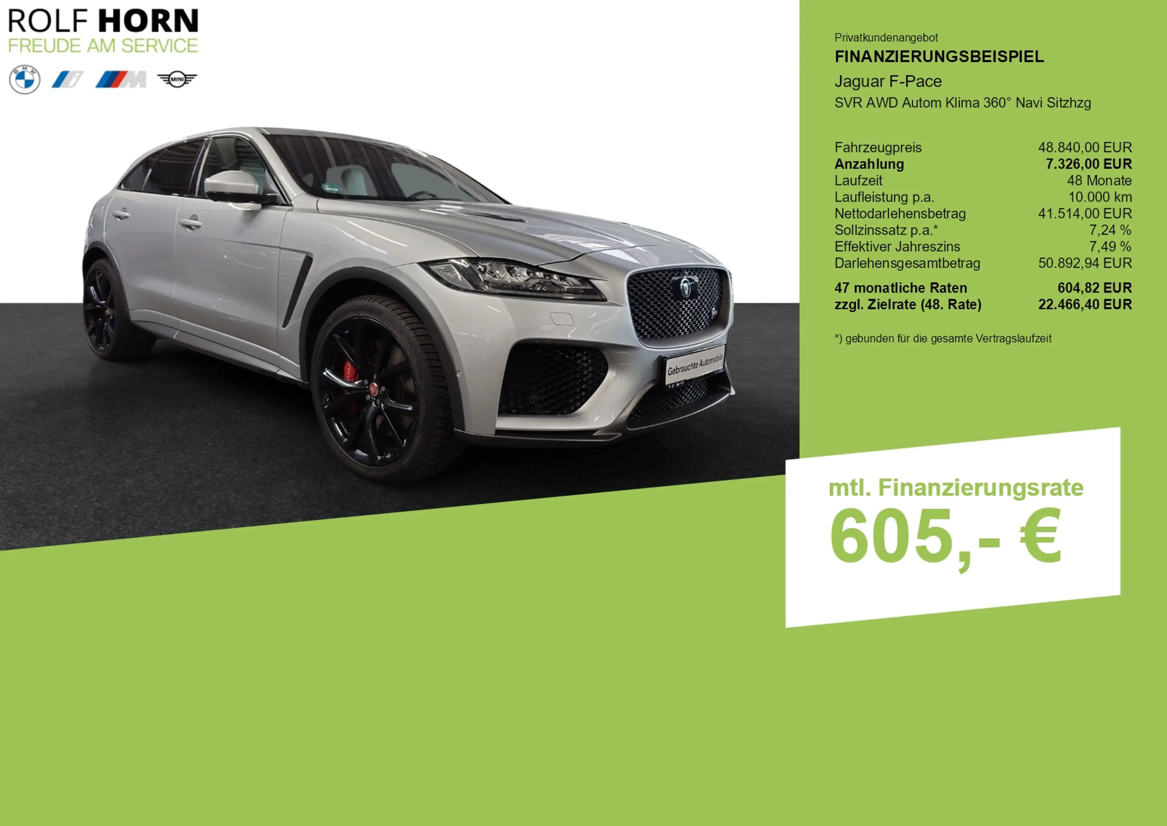 Jaguar F-Pace SVR AWD Autom Klima 360° Navi Sitzhzg — photo 3