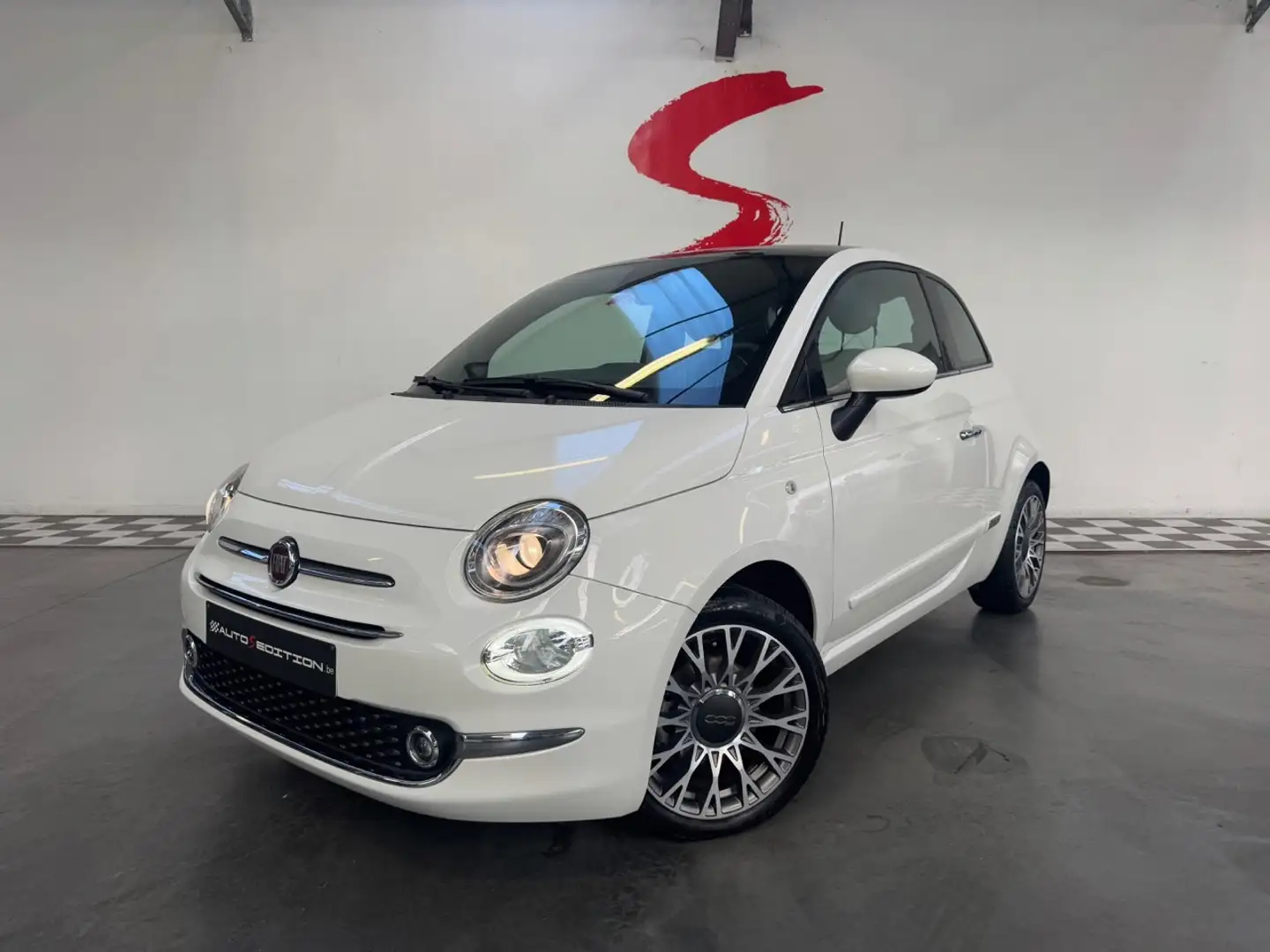 Fiat 500 1.2i LOUNGE HYBRIDE Blanc - 1