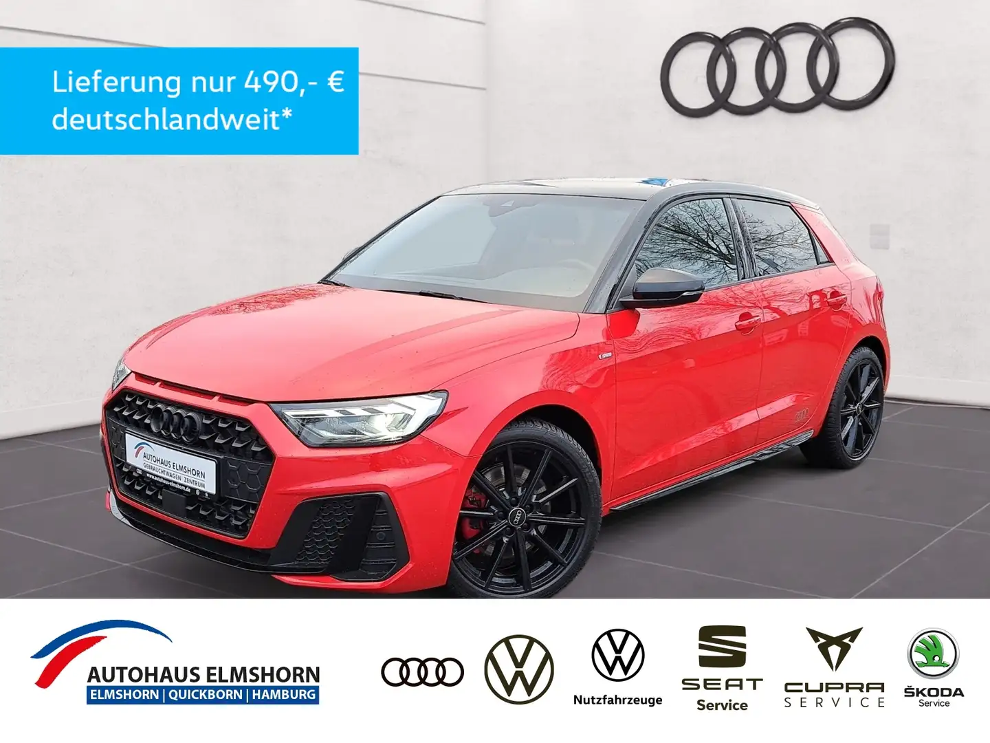 Audi A1 Sportback S line 40 TFSI S tronic NAV LED 18" KAM Rot - 1