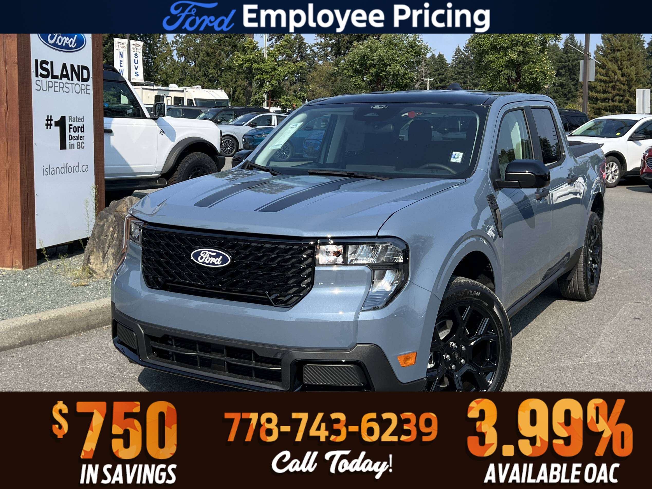 Gray 2026 Ford Maverick Pickup Truck All-Wheel Drive Automatic
