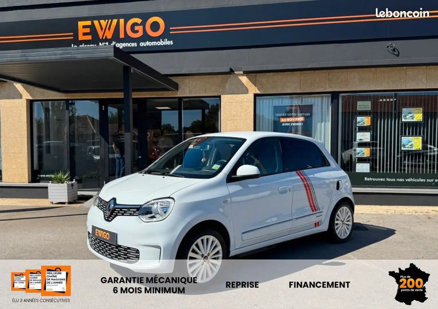 Renault Twingo ze iii electric vibes r80 achat integral apple carplay camera de recul Weiß - 1