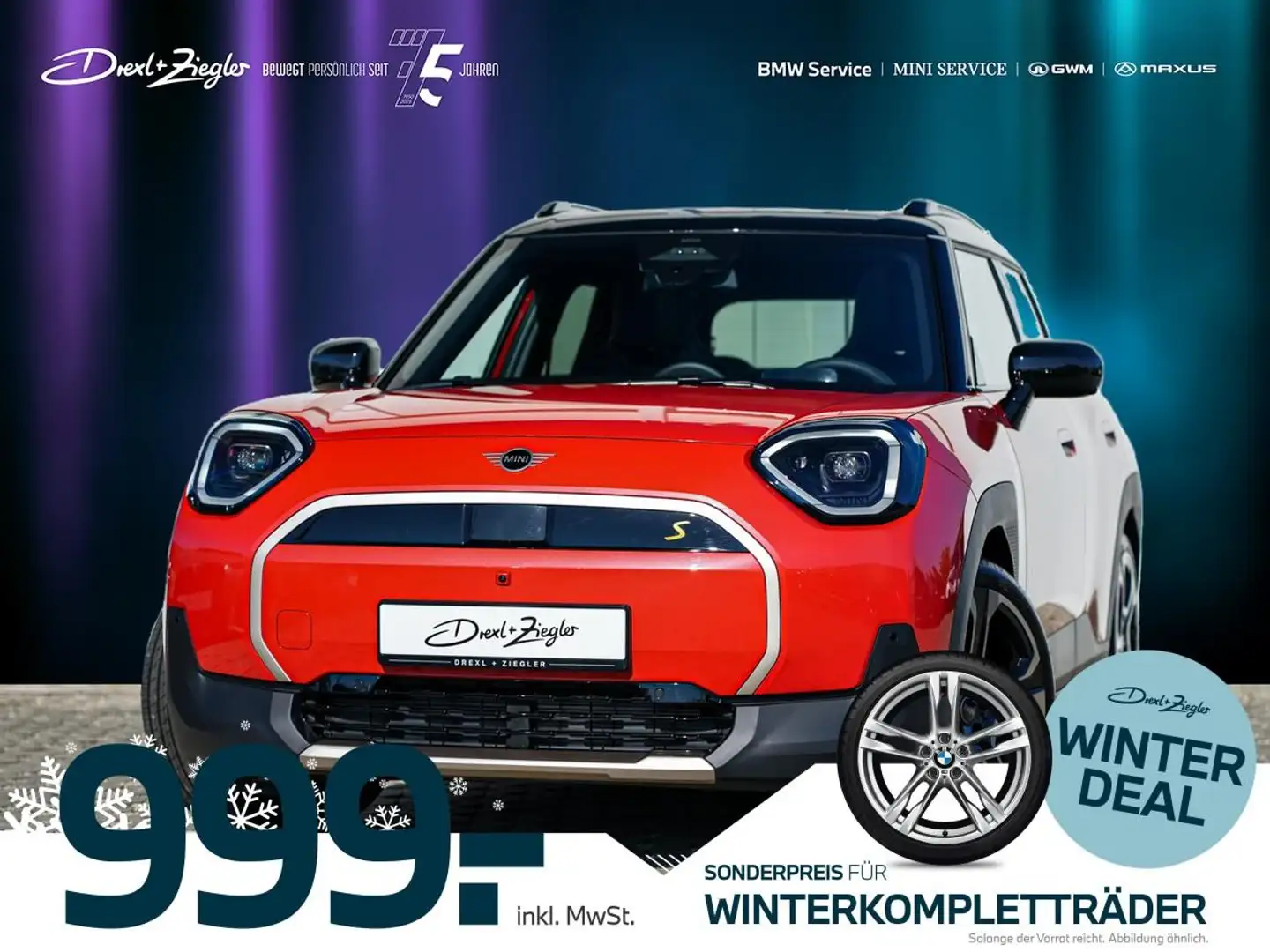 MINI Aceman SE FavouredT PaketXL 19 ACC AHK H&K PanoD Rot - 1