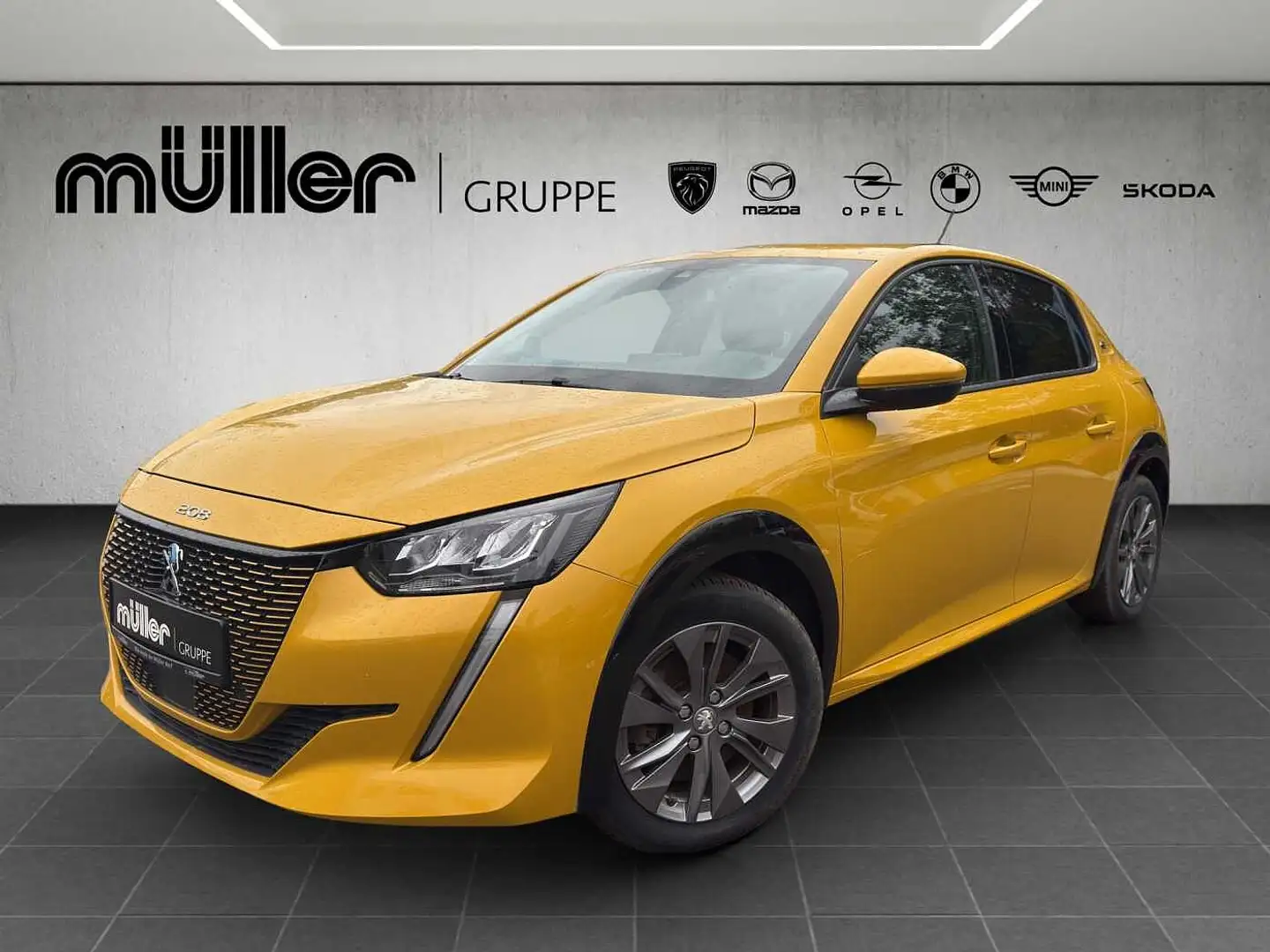 Peugeot 208 Elektro Elektromotor 136 Allure Gelb - 1