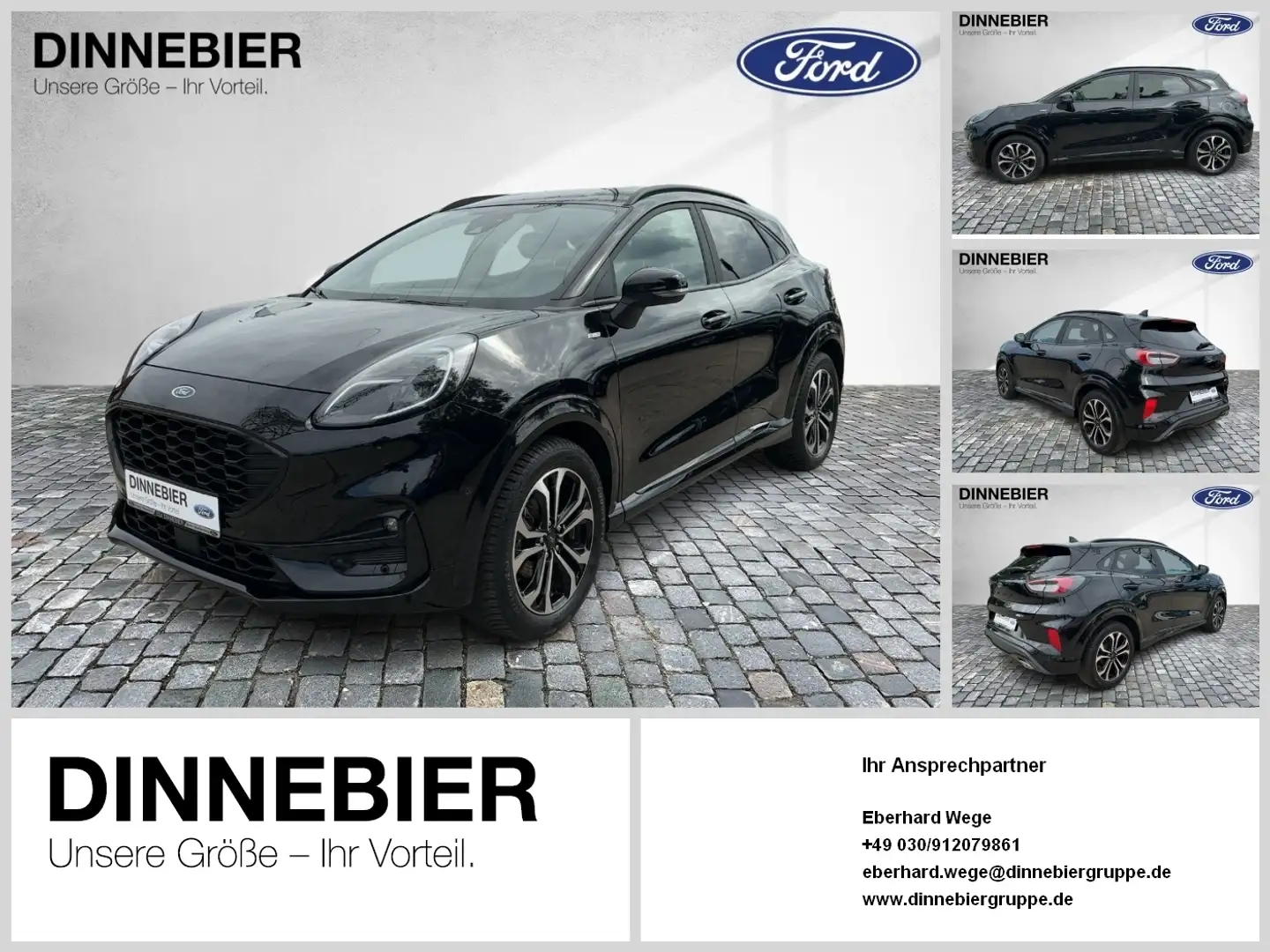 Ford Puma ST-Line X LED+Navi+Kamera+Winterpaket Zwart - 1