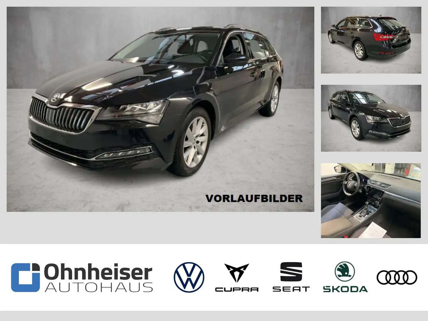 Skoda Superb Combi 1.5 TSI DSG Style KESSY*SHZ*2xPDC*Cli Schwarz - 1