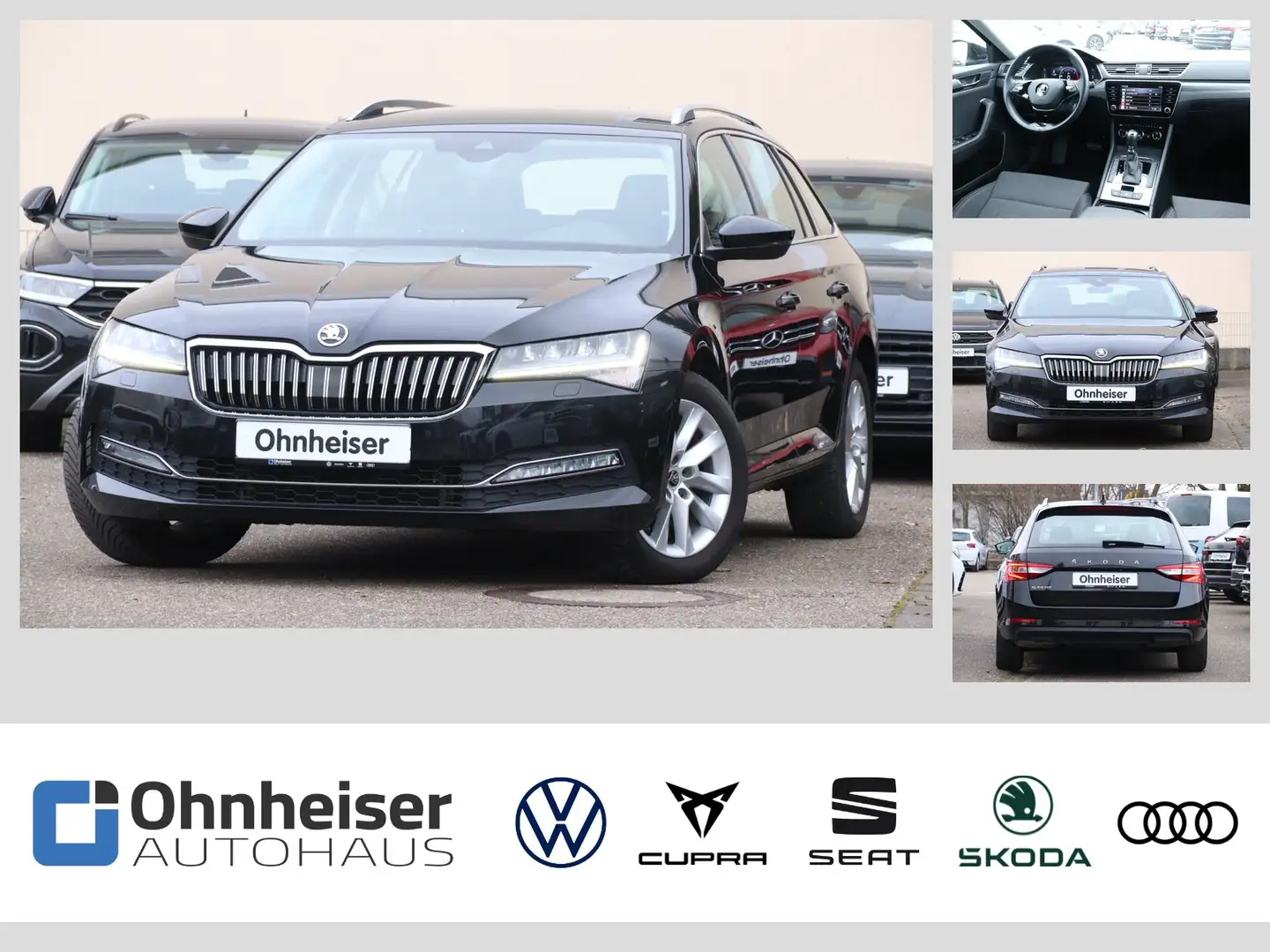 Skoda Superb Combi 1.5 TSI DSG Style KESSY*SHZ*2xPDC*Cli Schwarz - 1