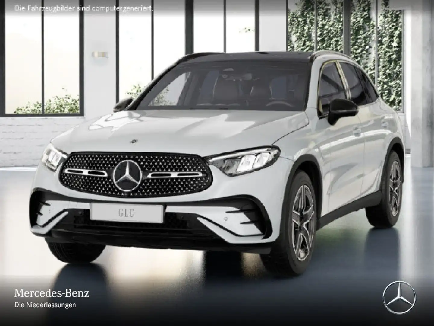 Mercedes-Benz GLC 450 d 4M AMG+NIGHT+PANO+360+AHK+LED+TOTW+9G Blanc - 2