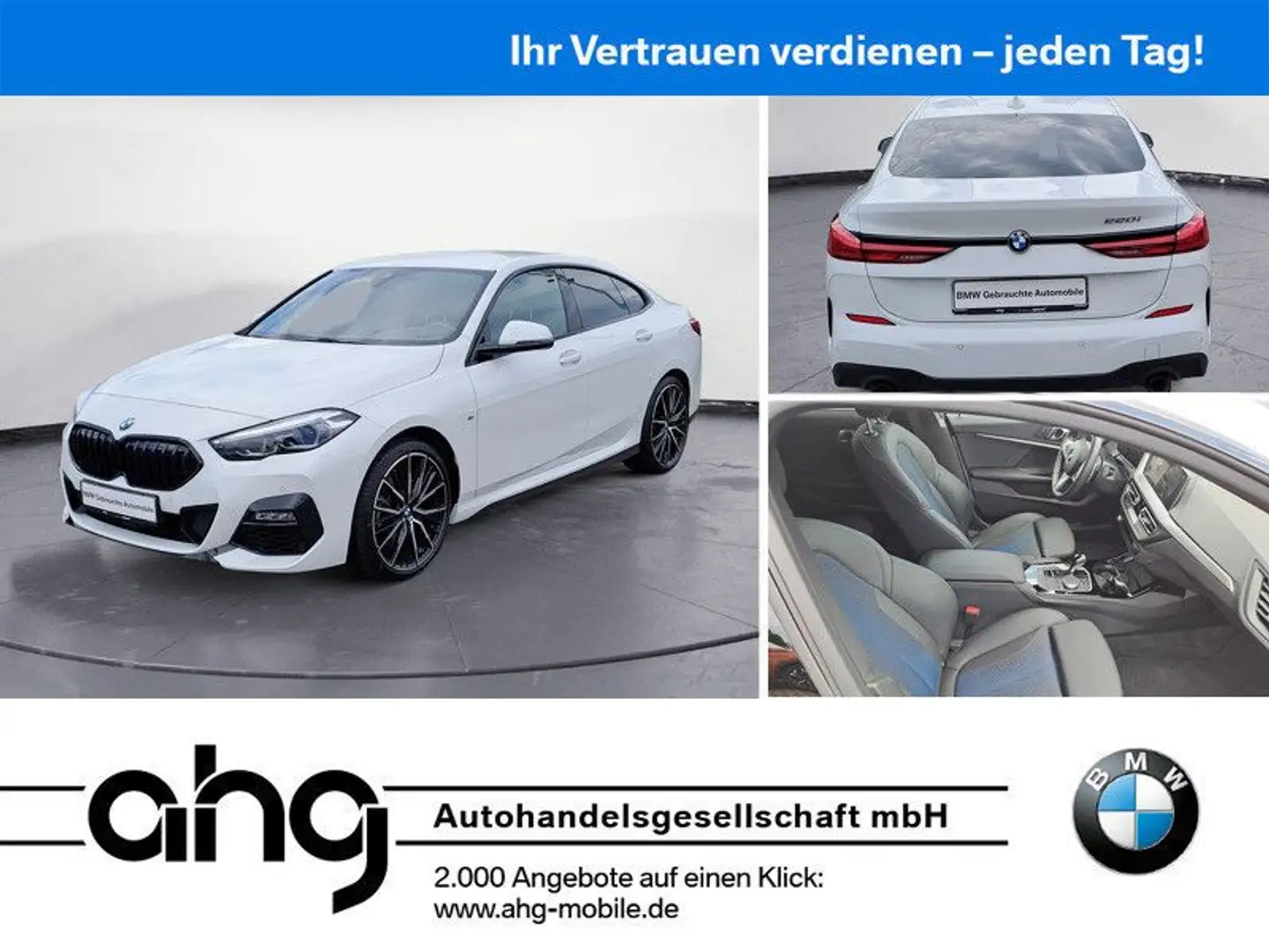 BMW Sonstige 220i Gran Coupe M Sportpaket Navi HIFI Bluetooth Weiß - 1