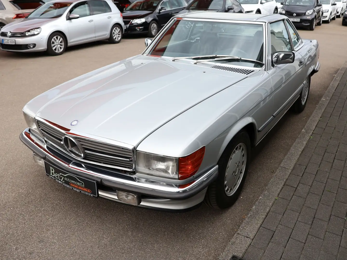 Mercedes-Benz SL 420 deutsches Fahrzeug Silber - 1