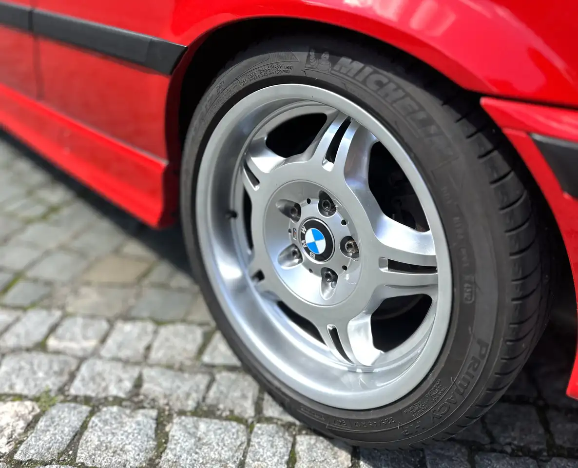 BMW 320 E36 M-paket *TÜV Neu*~ Oldtimer ~ Cabrio - Hellrot, foto 11