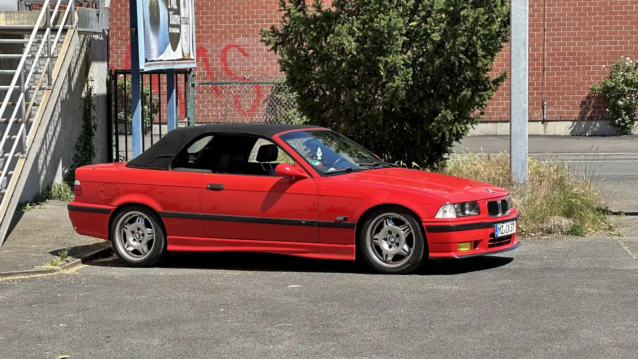 BMW 320 E36 M-paket *TÜV Neu*~ Oldtimer ~ Cabrio - Hellrot, foto 2