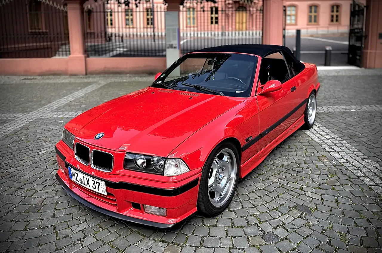 BMW 320 E36 M-paket *TÜV Neu*~ Oldtimer ~ Cabrio - Hellrot, foto 10