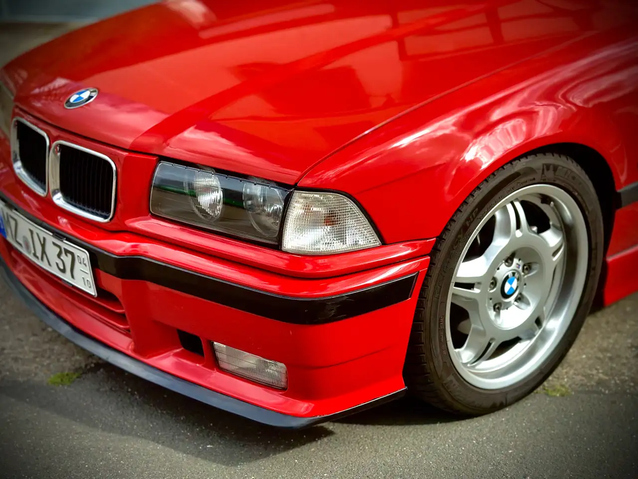 BMW 320 E36 M-paket *TÜV Neu*~ Oldtimer ~ Cabrio - Hellrot, foto 3