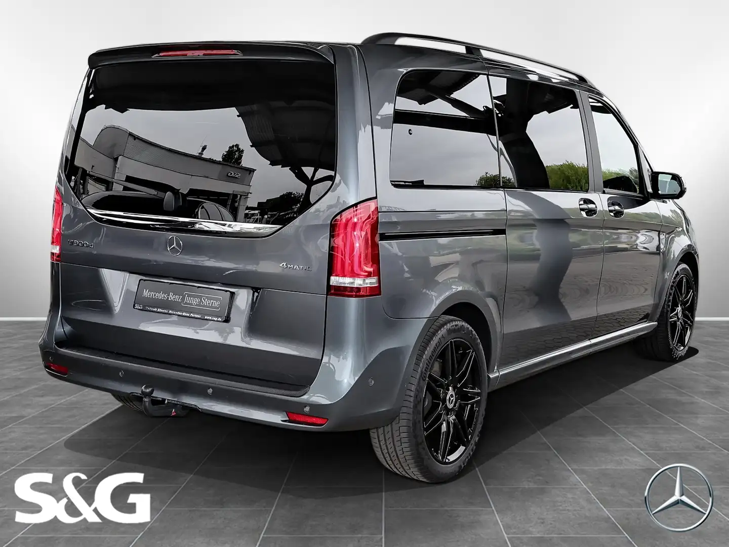 Mercedes-Benz V 300 d 4M AMG AHK+LED+MBUX+Night+RüKam+Totwink Grau - 2