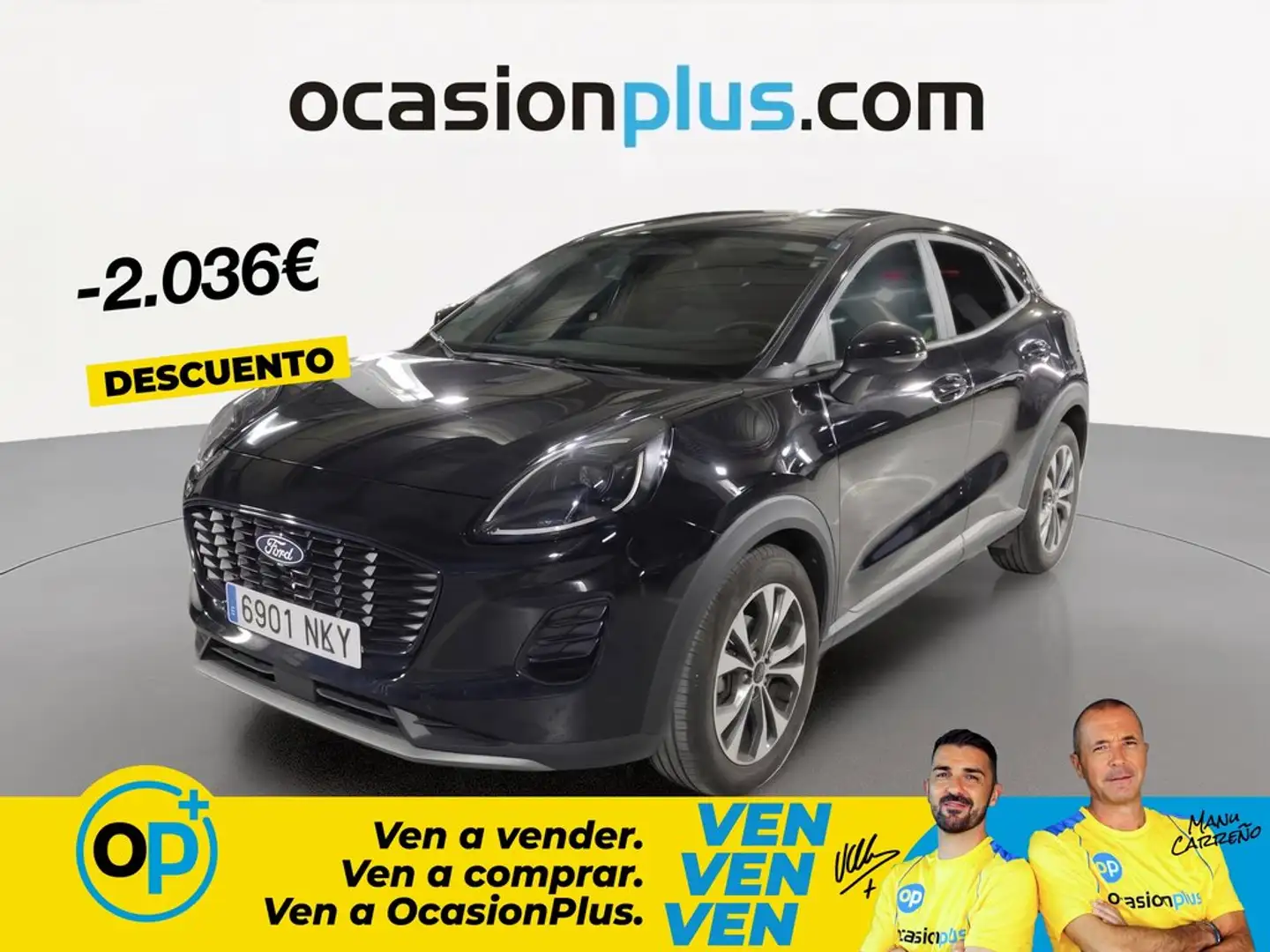 Ford Puma 1.0 EcoBoost MHEV Titanium Aut. 125 Negro - 1