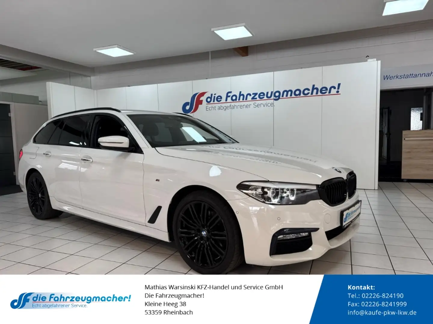 BMW 520 d xDrive M Sport Touring Park-Assistent Sportpaket White - 1