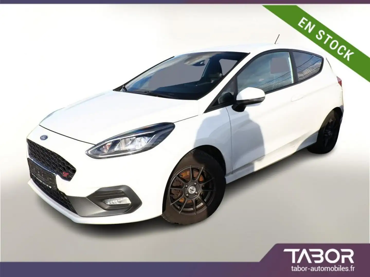 Ford Fiesta 1.5 EB 200 ST GPS Cam PDC SH Clima Blanc - 1