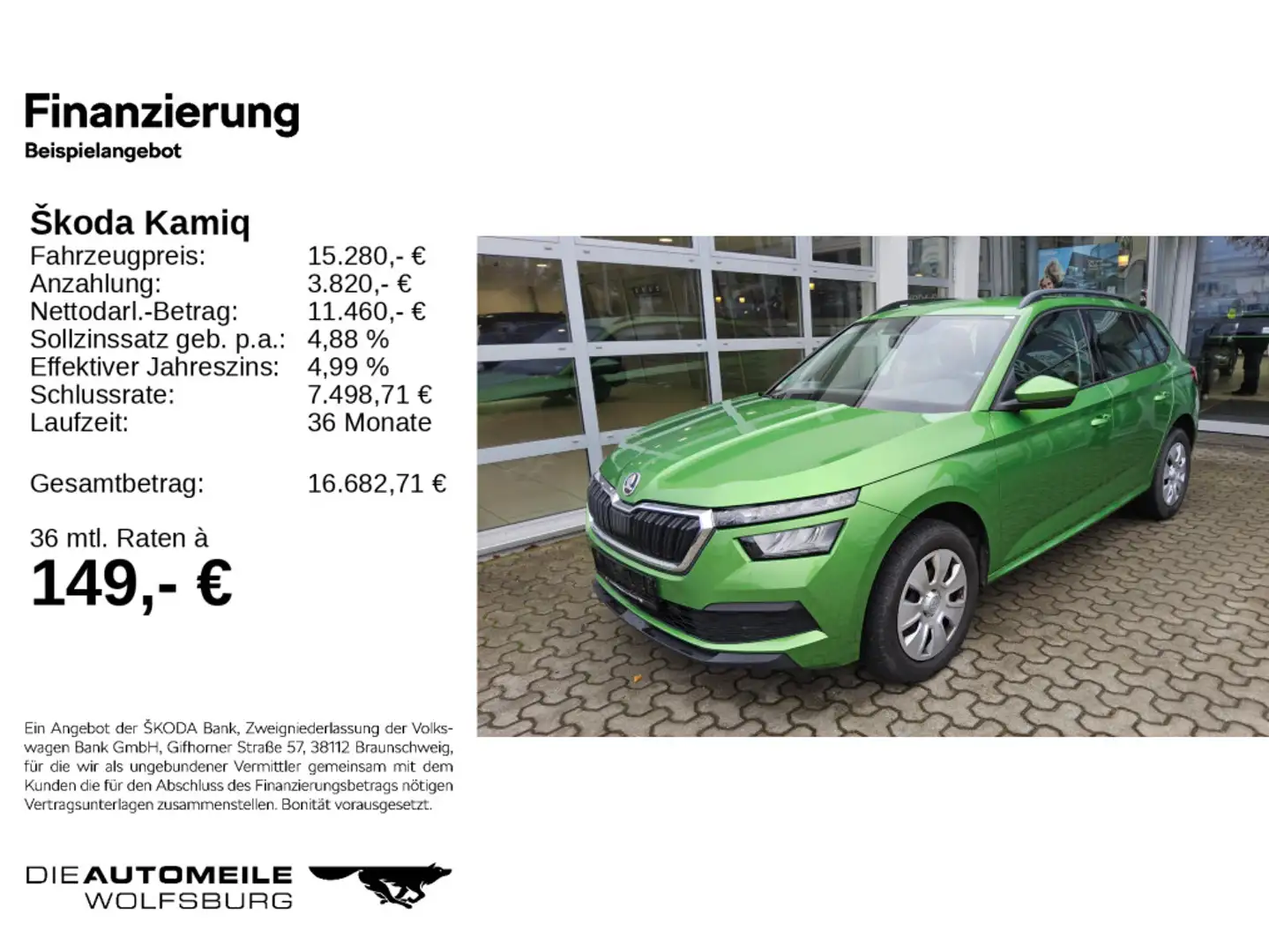 Skoda Kamiq 1.0 TSI Active LED/Einparkhi/Sitzhzg Grün - 2