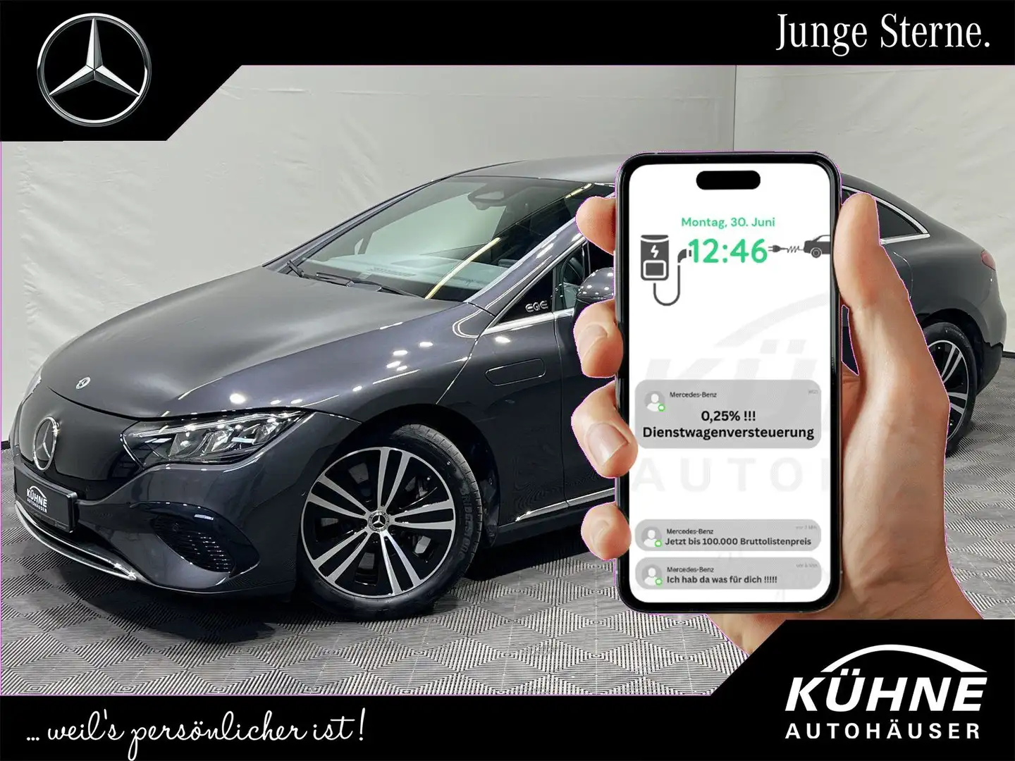 Mercedes-Benz EQE 300 Electric Art Advanced AHK+HA4,5°+Service Grau - 1