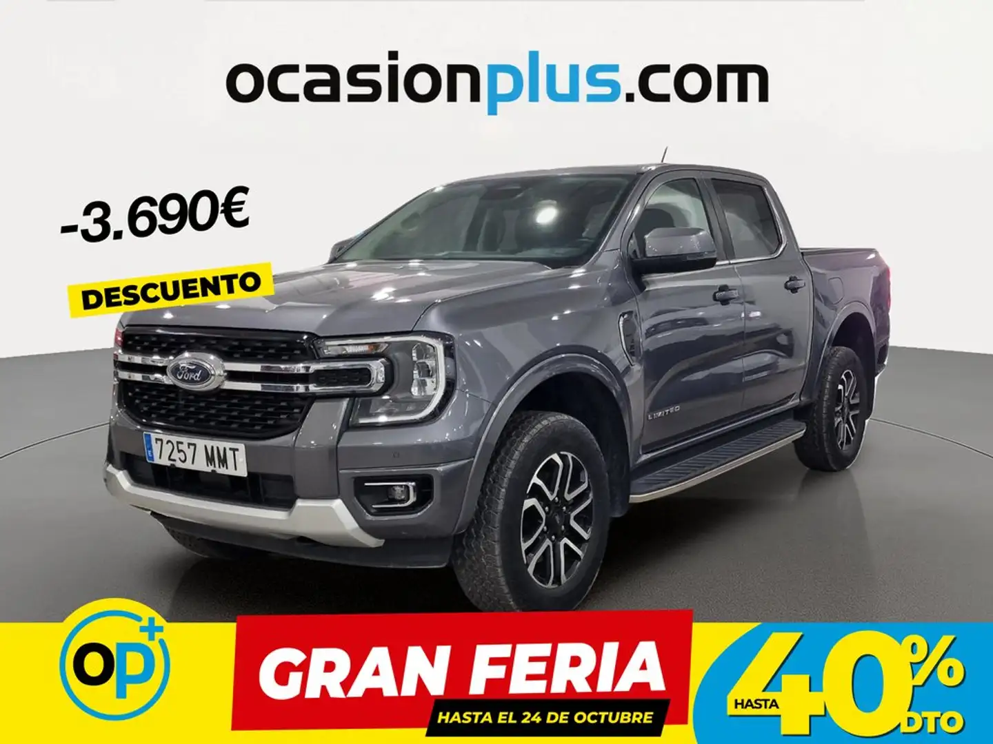 Ford Ranger Doble Cabina 2.0 EcoBlue S&S Limited Aut. 4 Gris - 1