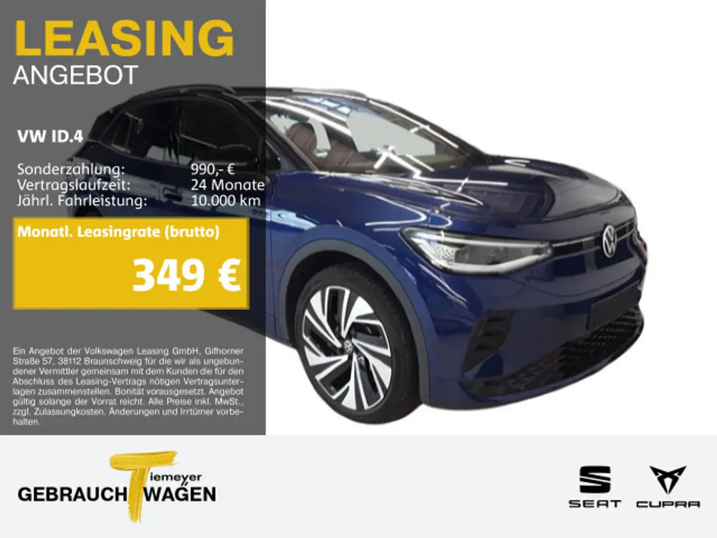 Volkswagen ID.4 GTX 4M LM21 WÄRMEPUMPE NAVI KAMERA Blau - 1