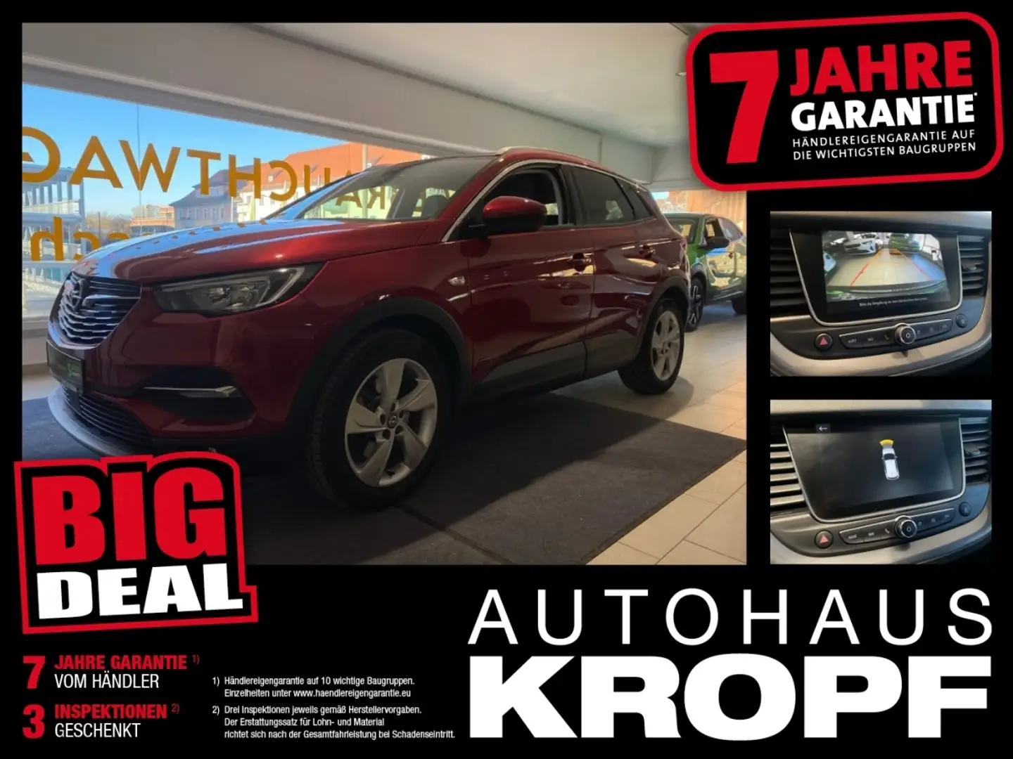 Opel Grandland 1.6 Turbo Hybrid *8-FACH* FLA SpurW Rouge - 1