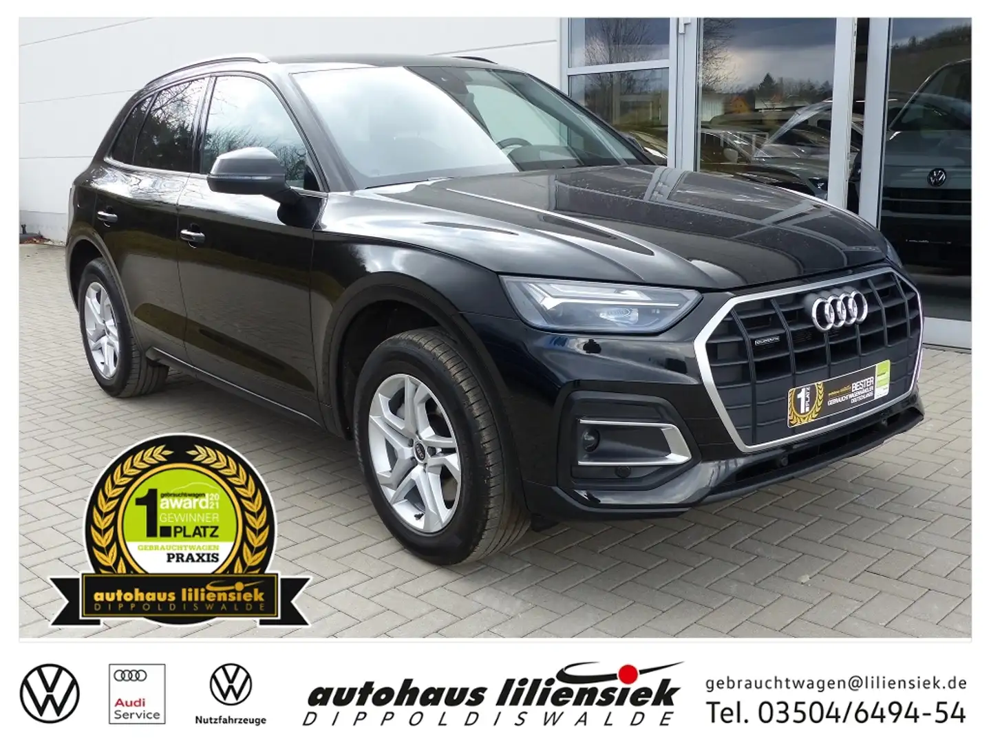 Audi Q5 50 TFSIe quattro S-tronic *AHK*LED*PDC* Schwarz - 1