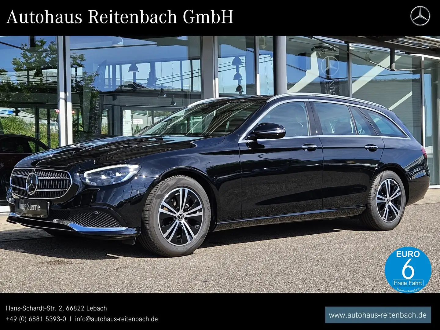 Mercedes-Benz E 200 E200d T AVANTGARDE+DISTRO+AHK STANDHZG+360°+HUD Negro - 1