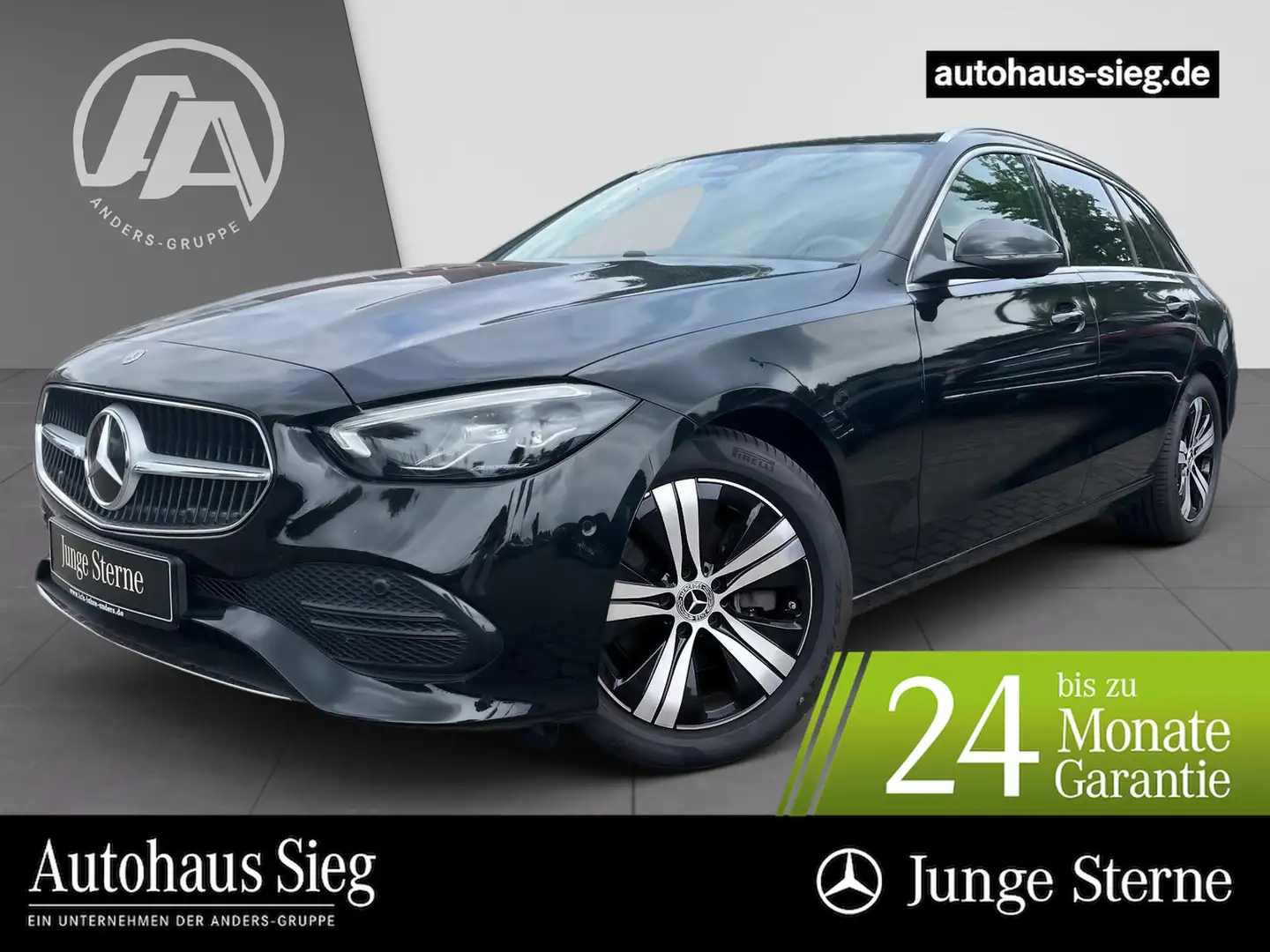 Mercedes-Benz C 200 d T Avantgarde Adv+MBUX+LED+Kam+AHK+EASY-P Schwarz - 1