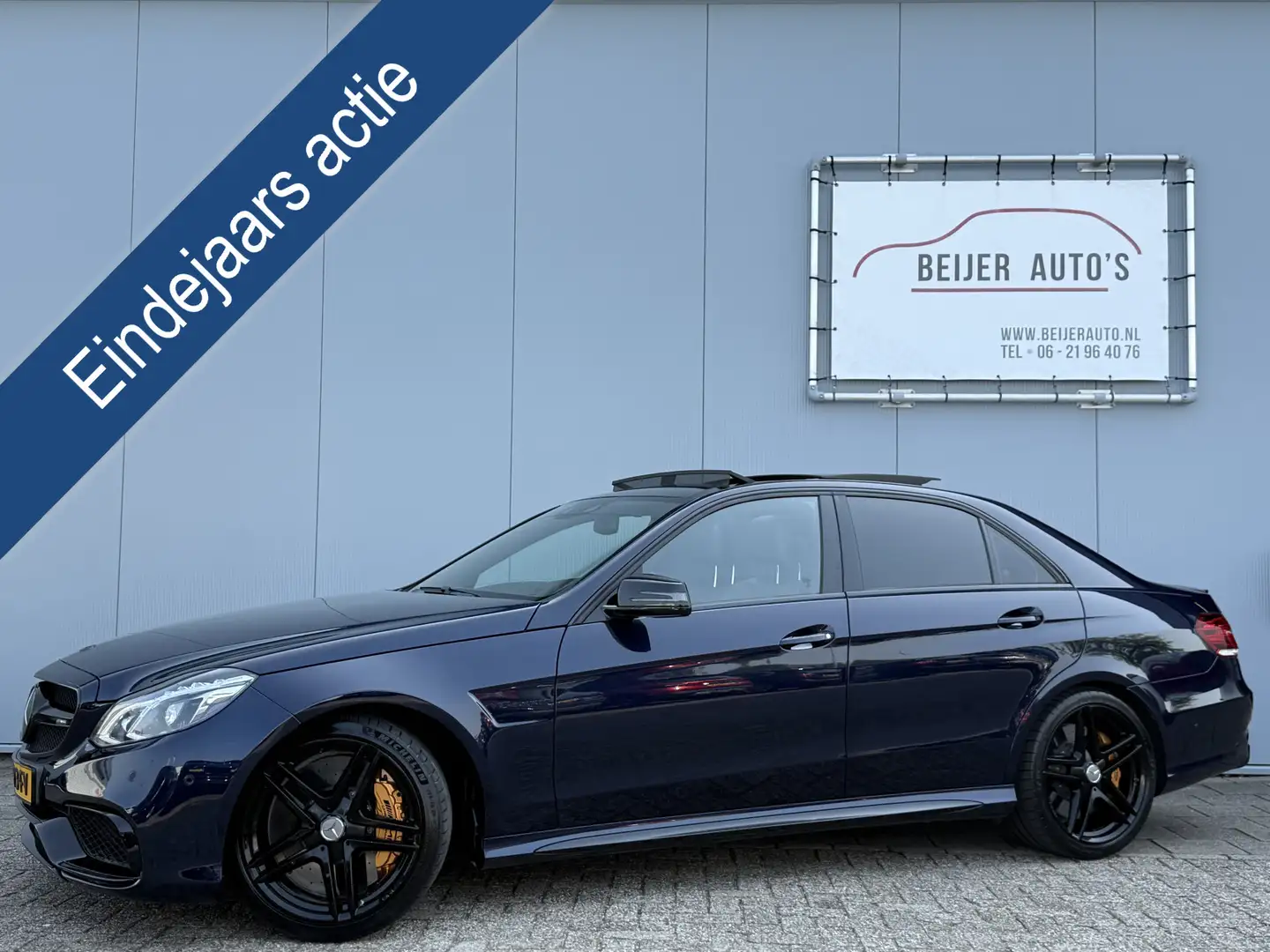 Mercedes-Benz E 63 AMG S 585pk 4MATIC Automaat van € 49.495,- voor € 48.4 Blauw - 1