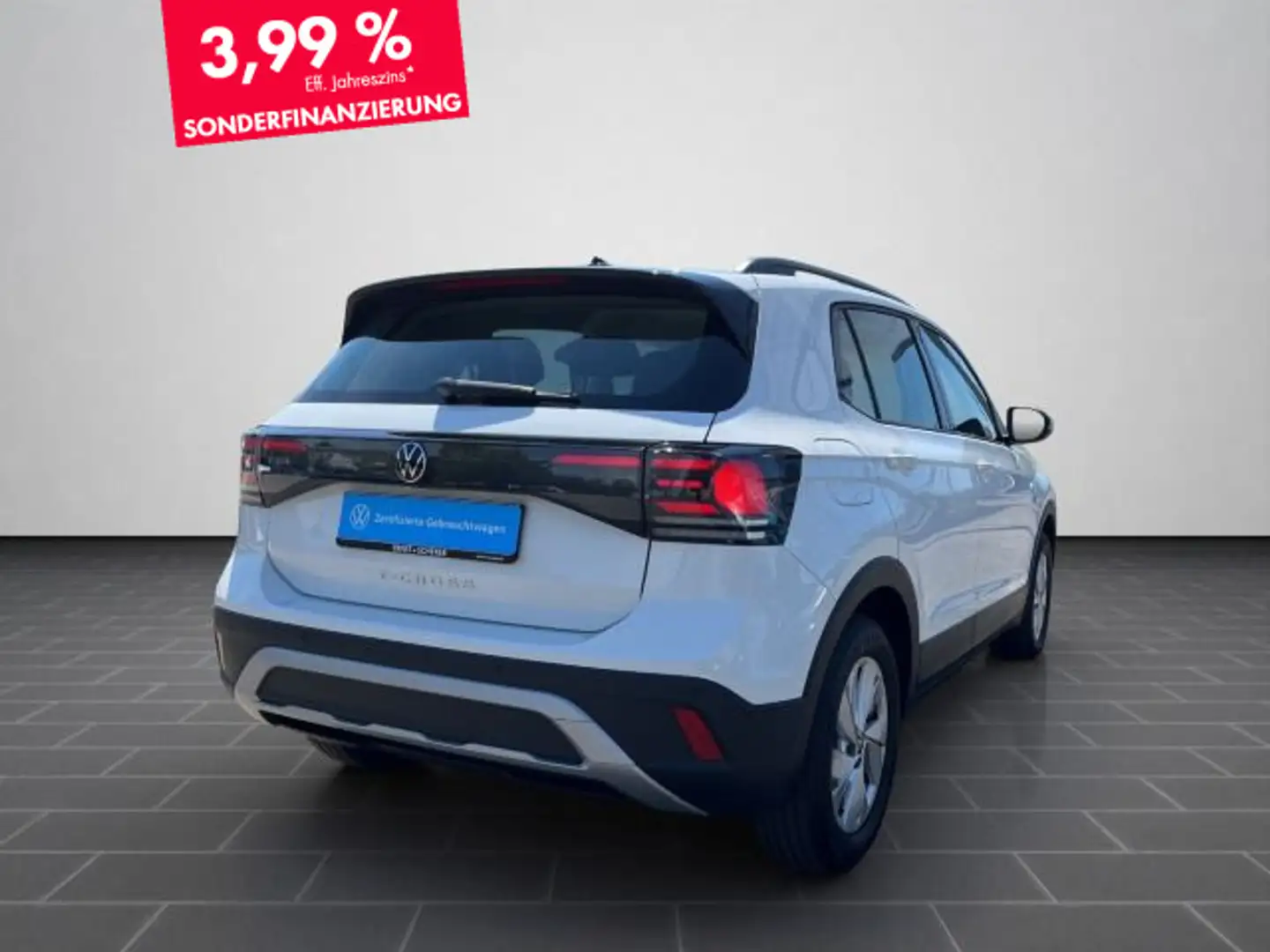 Volkswagen T-Cross 1.0 TSI Life LED+ACC+Navi+App+Kamera+Key Blanc - 2