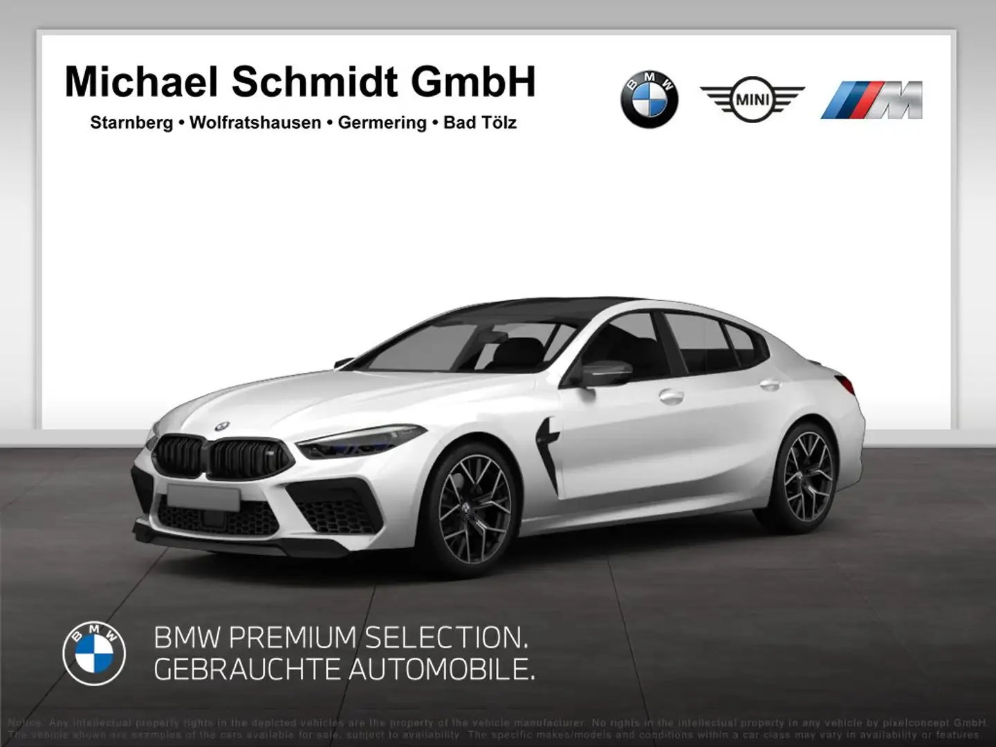 BMW M850 i xDrive 647€ netto Coupé DAB Aktivlenkung WLAN Weiß - 1