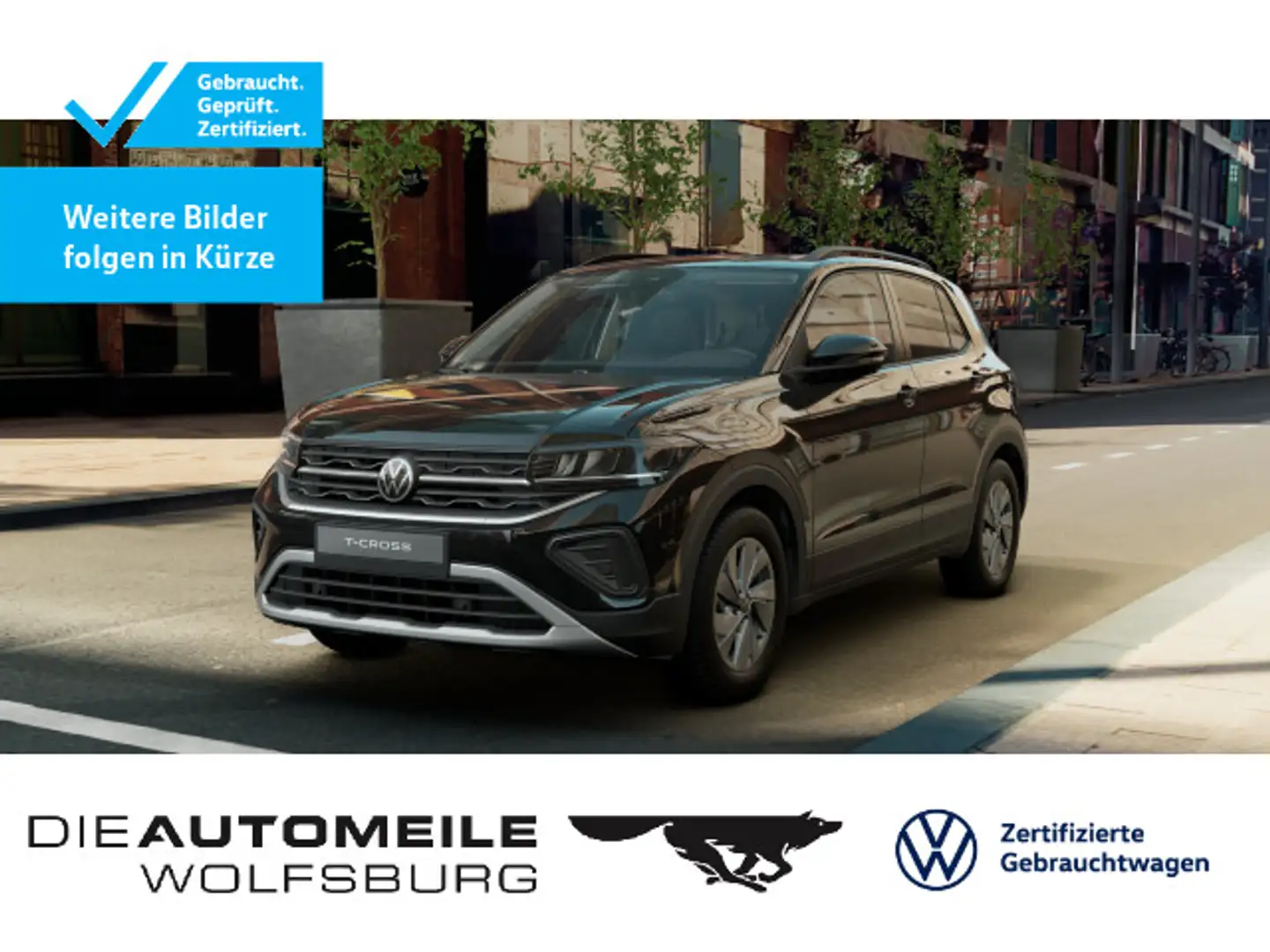 Volkswagen T-Cross 1.0 TSI Life Kamera/Sitzhzg/Einparkhi v+ Schwarz - 1